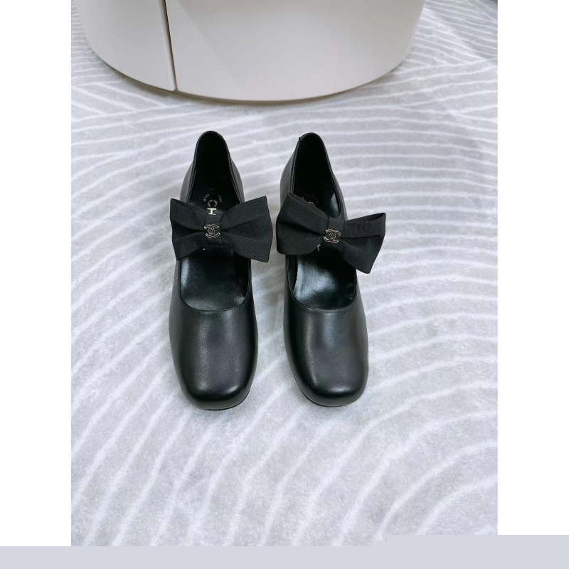 Ch*el leather shoes